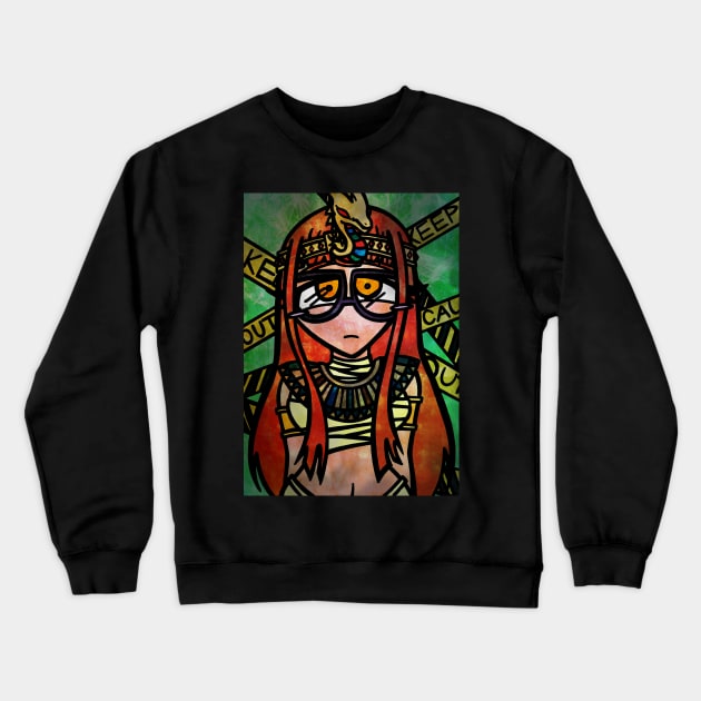 Futaba Sakura, Open Your Eyes Crewneck Sweatshirt by ScribbleSketchScoo